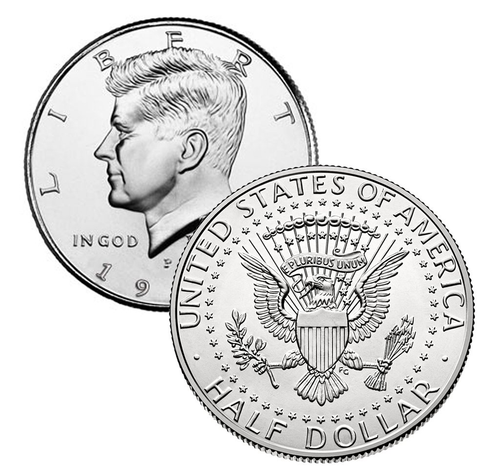 1988 P, D Kennedy Half Dollar 2 Coin Set Uncirculated