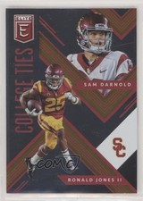 2018 Panini Elite Draft Picks College Ties Sam Darnold Ronald Jones II #6 g6p