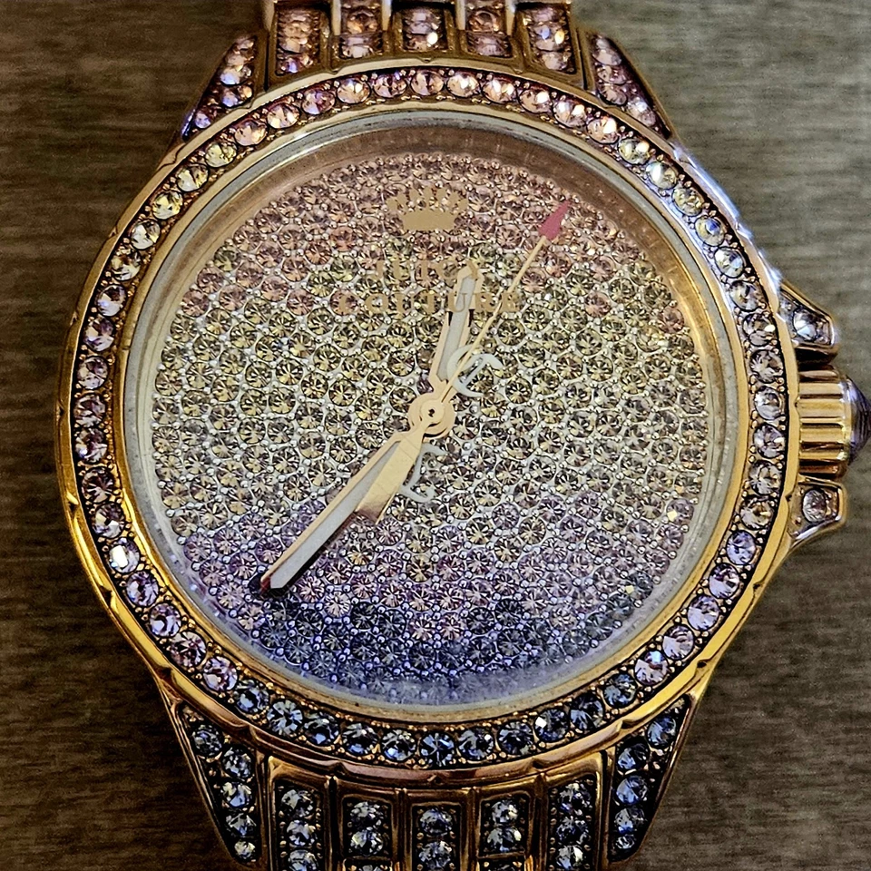 Reloj Pulsera Juicy Couture Stella Swarovski Arco Iris Cristales Ombre Y2K Mujer Foto 2 de 4