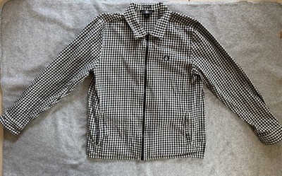 VOLCOM Jacke Herren M Schwarz Weiß Kariert Sehr Guter Zustand