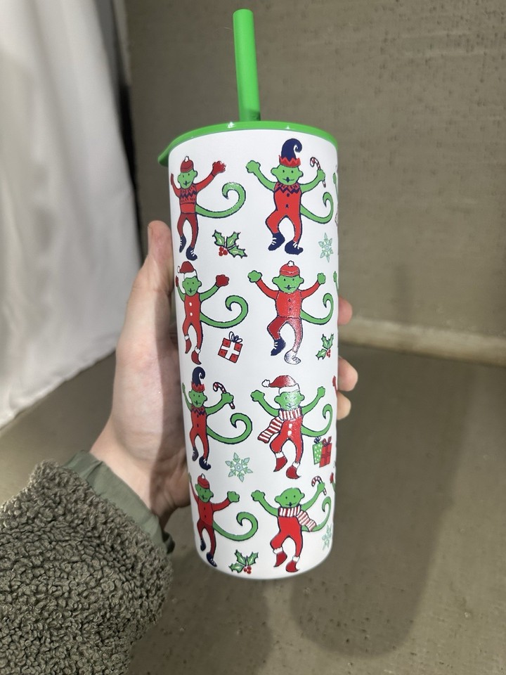 Starbucks Roller Rabbit Monkey Mas Stainless 24 oz Tumbler Cup ...