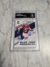 2017 Panini Prestige CHRISTIAN MCCAFFREY - Rookie Blue Chips Prospects - GMA 10