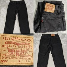 Vintage Levi's 550 Jeans 30x32 Men's Made In USA Black