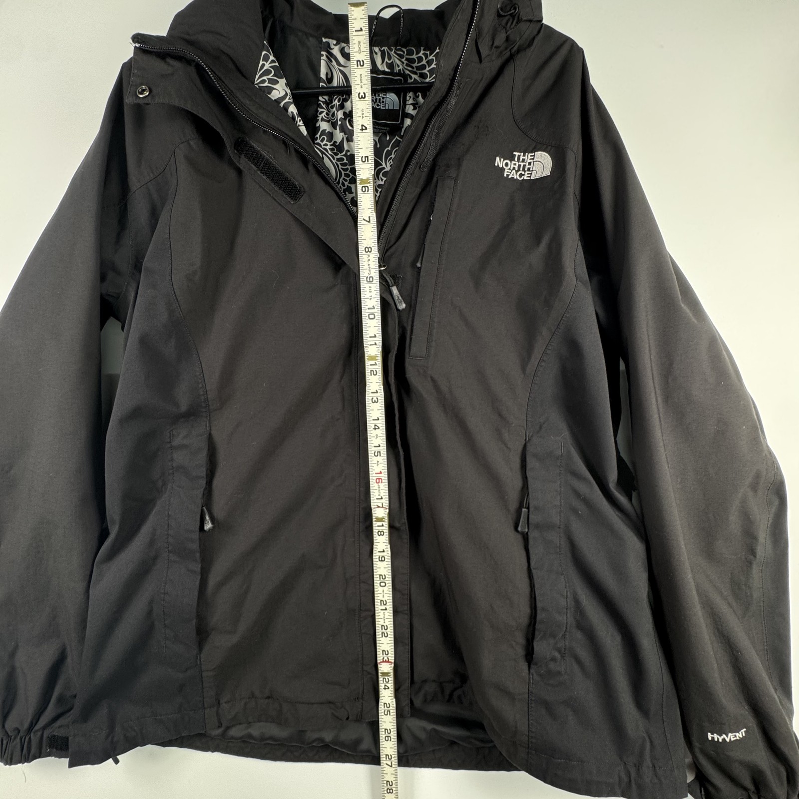 The North Face Women's HyVent Waterproof Hooded Rain Jacket Black Size XL thumbnail 16