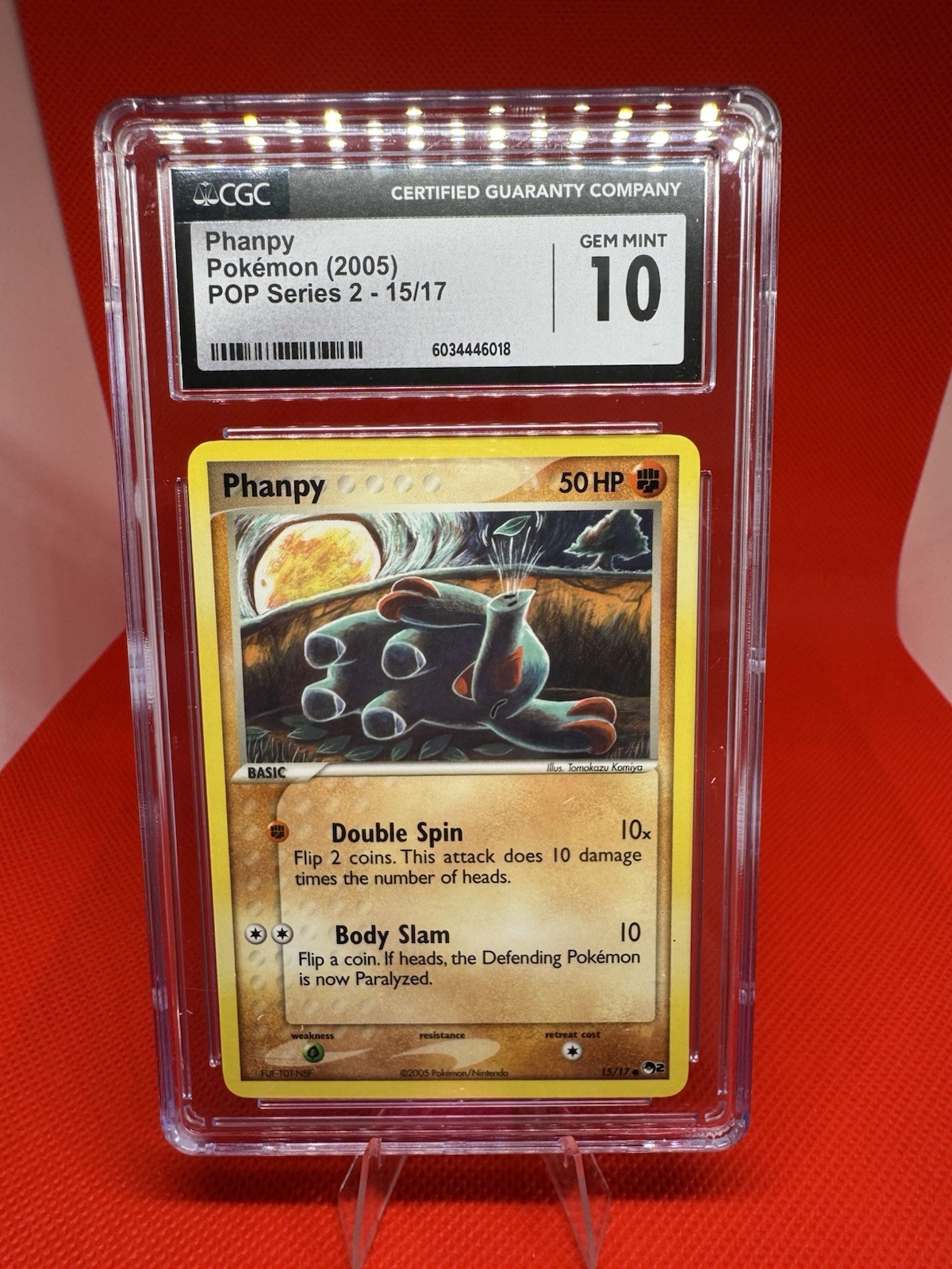 Pokémon TCG Phanpy 15/17 POP Series 2 2005 CGC GEM MINT 10