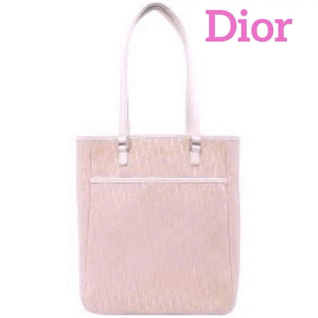 Sac fourre tout Christian Dior trotteur rose