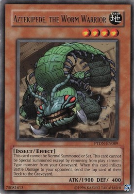 Yugioh Aztekipede, der Wurmkrieger PTDN-DE089 Rare LP