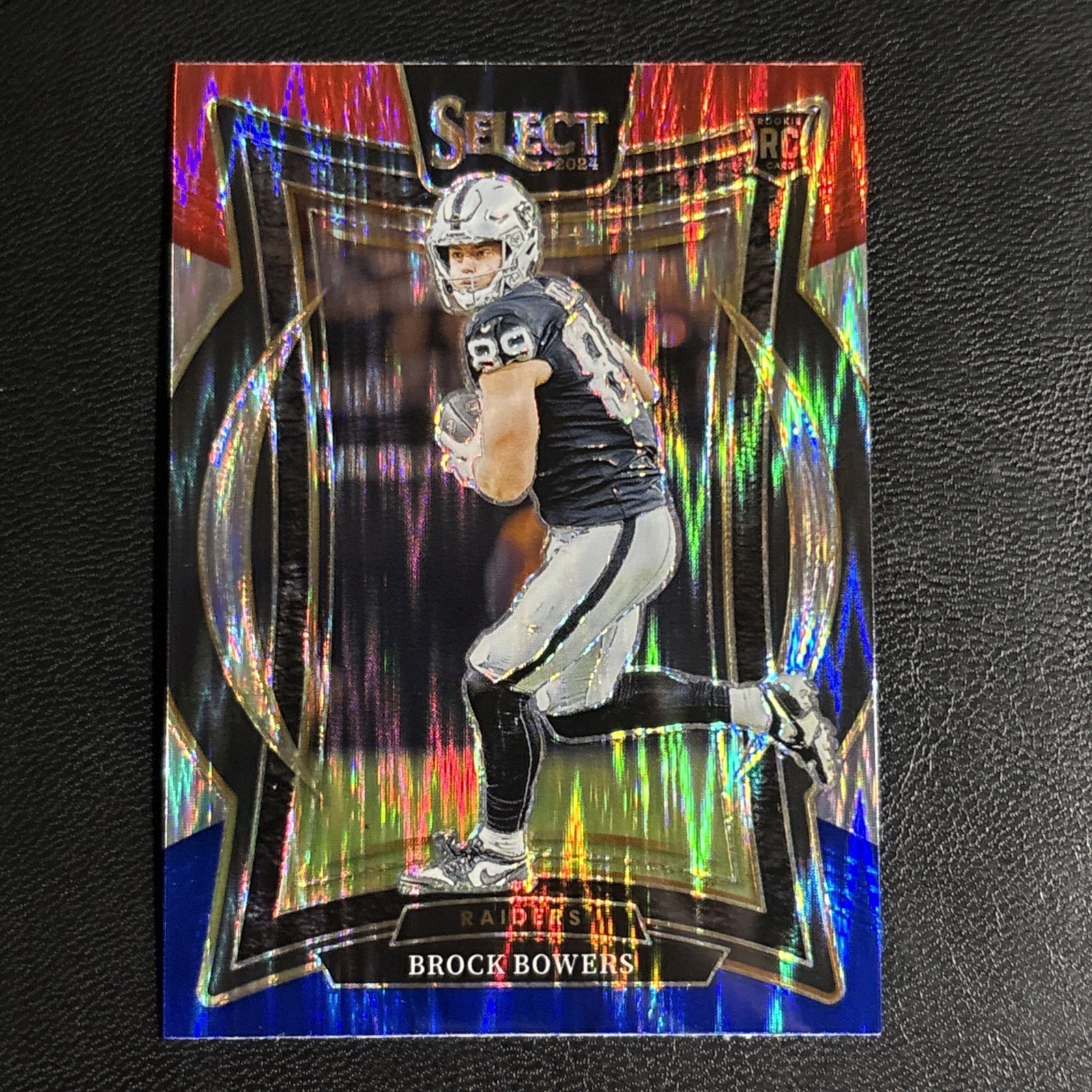2024 Panini Select concourse level RED & BLUE Shock Prizm Brock Bowers #31💥