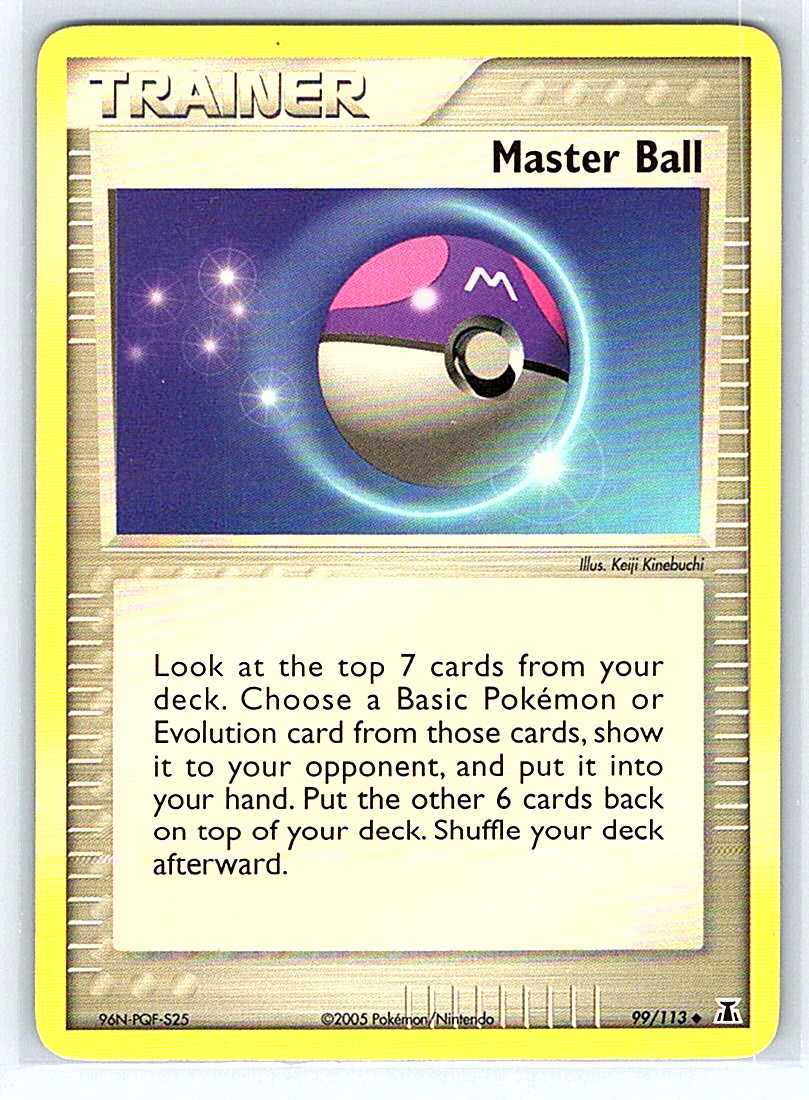 Master Ball 99/113 Delta Species NM or LP Pokemon Card