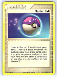 Master Ball 99/113 EX Delta Species Uncommon Trainer