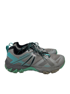 Merrell Women's Gray/Blue MQM Flex Hiking Sneakers - 11