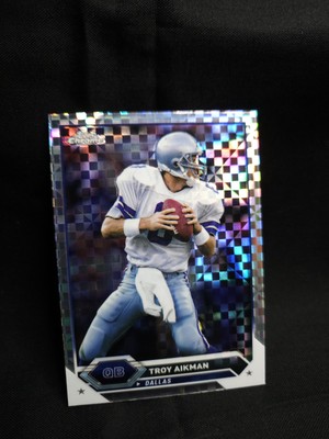 Troy Aikman 2024 Topps Composite Chrome X-Fractor No.29 Dallas Cowboys