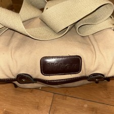 Vintage NIKON Canvas Leather Camera Bag Tan Shoulder SLR classic Gear