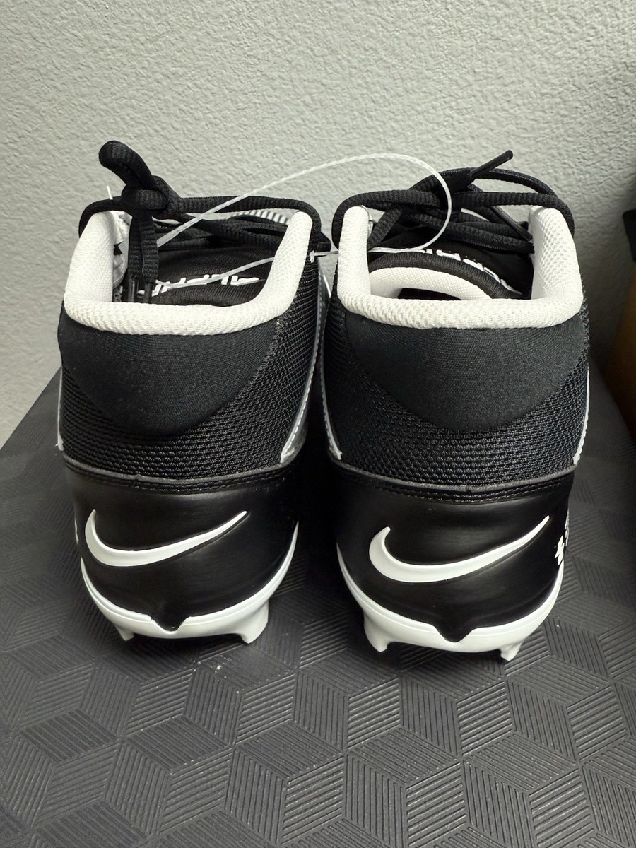 Nike Alpha Menace 4 Pro Football Cleats Black/White FZ7702  display picture 1