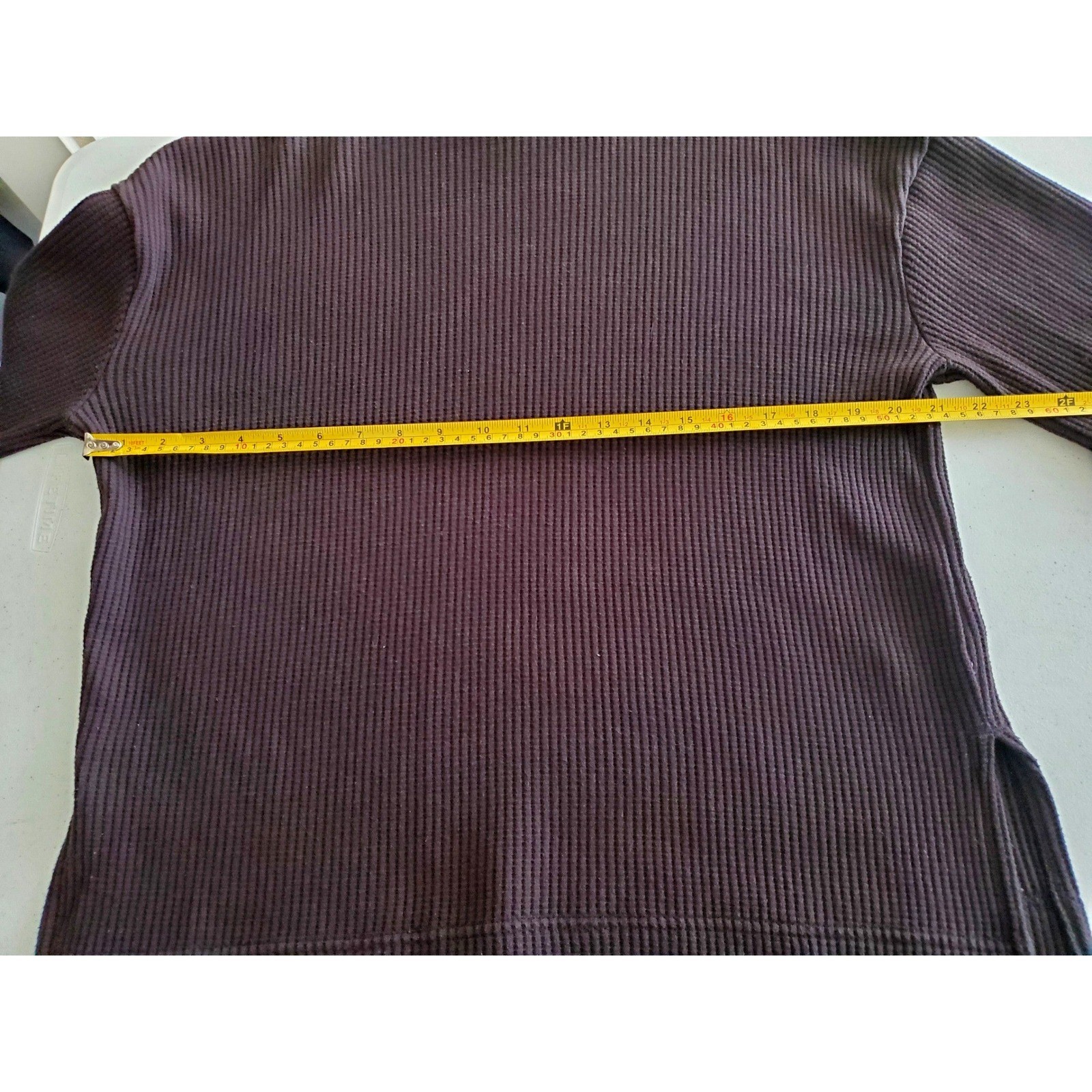 Gap Split-Hem Waffle Turtleneck Pullover Small Bl… - image 9