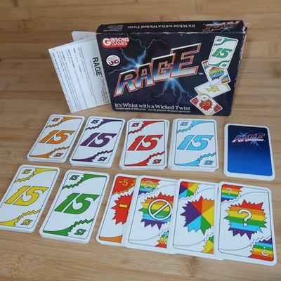 UNO Rage Vintage 1986 Gibsons Games 100% Komplett Kartenspiel