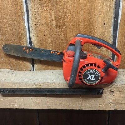 Vintage HOMELITE Textron XL Gas Chainsaw W/ 12