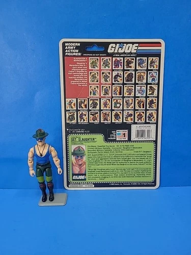 G.I. Joe Sgt Slaughter's Marauders Sgt. Slaughter w/File Card 1989 Full Card