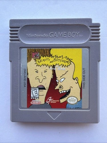 MTV’s Beavis And Butthead Nintendo Game Boy Cartridge Authentic Tested *Rare*