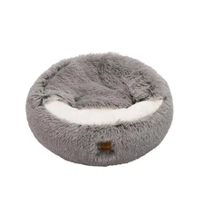 Charlie's Pet Hooded Pet Nest Bed (Grey) - Small