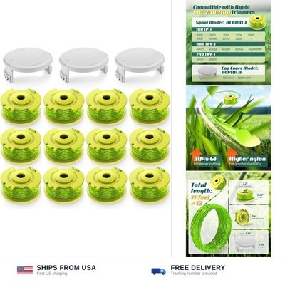 Bessport Trimmer String (AC80RL3) for Ryobi One Plus+,Replacement 0.080-inch ...