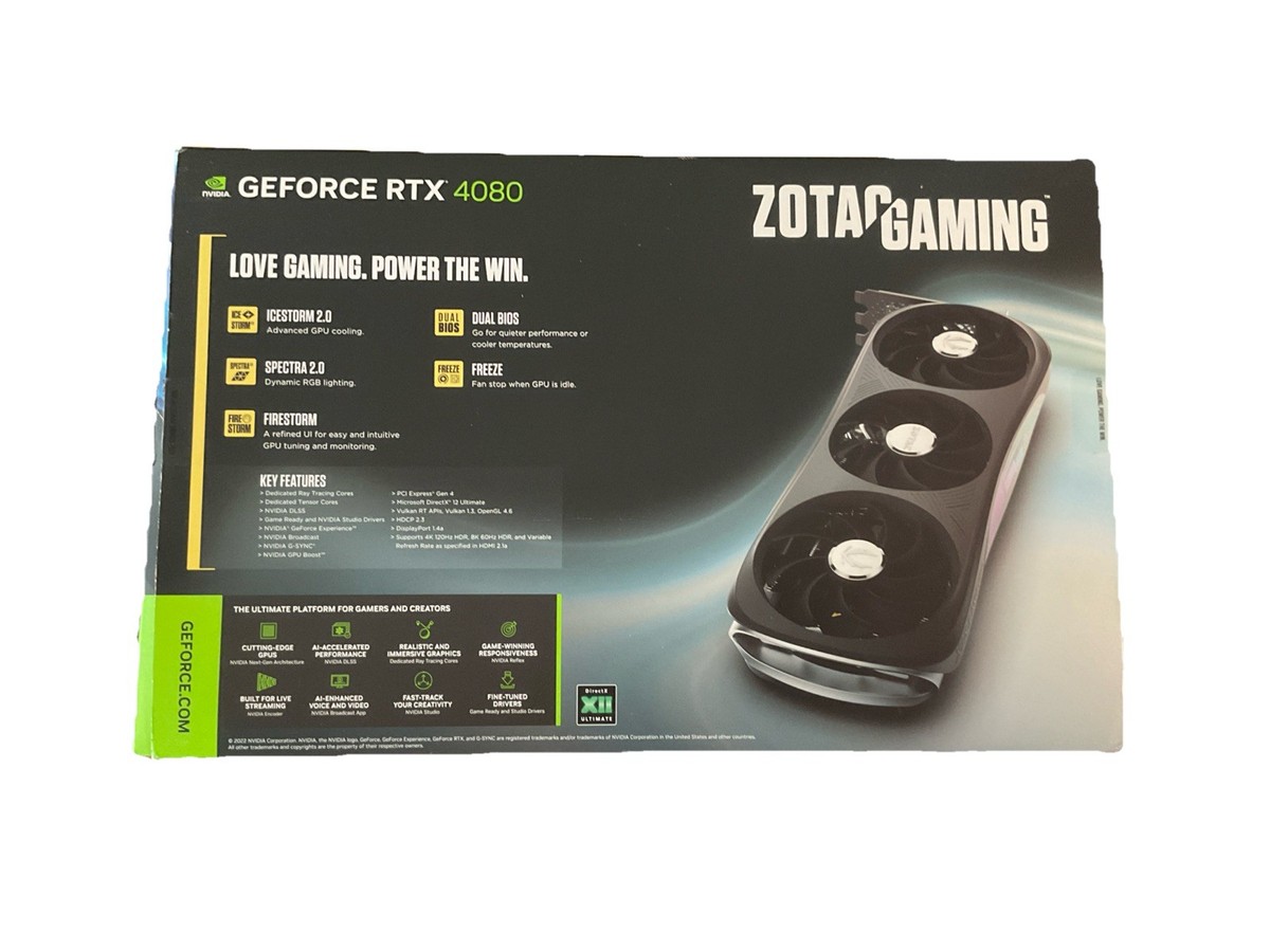 i*o様 GAMING GeForce RTX 4080 16GB Trinit ZOTAC GAMING GeForce RTX 4080 Trinity OC 16GB GDDR6X Graphics Card