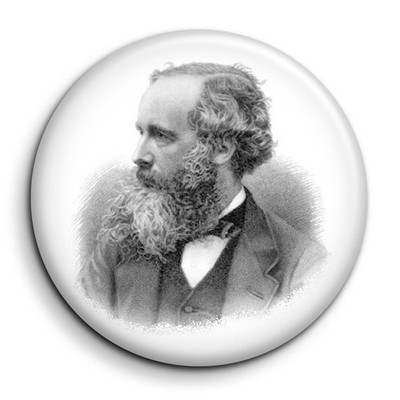 James Clerk Maxwell - Abzeichen 38 mm Knopf Pin