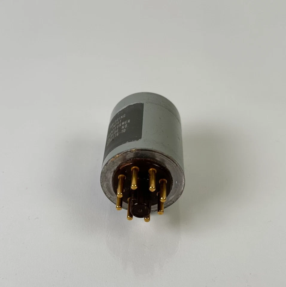 Ampex Bridging Input Transformer P/N 4580116-10 Gold Pins Octal Base - Image 3 of 4