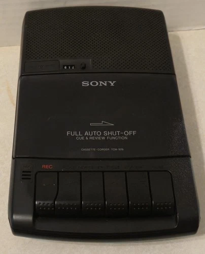 SONY - TCM-929  - Portable Cassette Player Recorder - Battery Operated - Tested