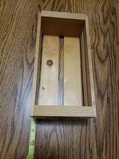 Napa Valley Cassette Tape Crate Wood Box Storage Rack Holds 12 Memorex Logo Vtg