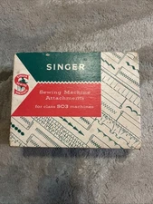 Vintage Singer Slant O Matic Sewing Machine Attachment 503 Special W/ Box Manual