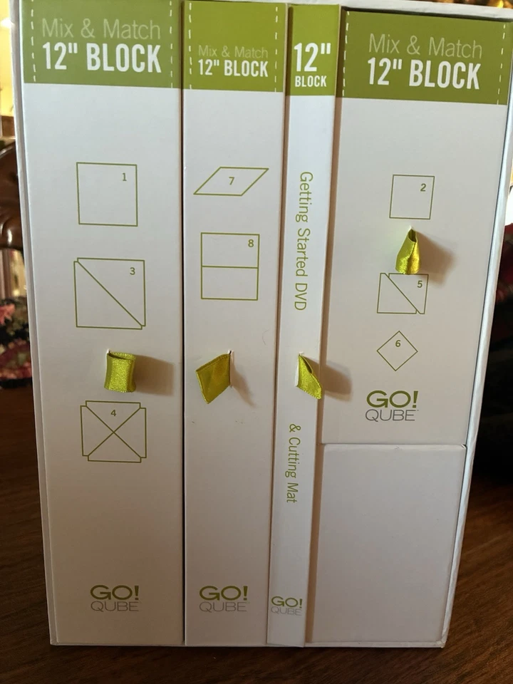 Accuquilt Go! Sistema de corte de tela en bloque Qube Mix & Match 12".  # 55778 Foto 2 de 4