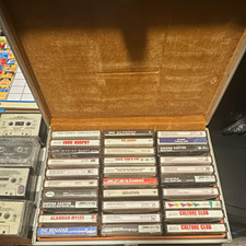 briefcase with cassettes and more old vintage cassettes