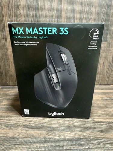 Logitech MX Master 3S Wireless Mouse Black New in Sealed Box