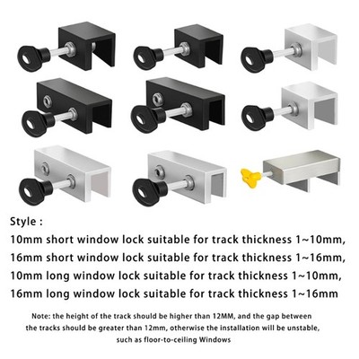 Sliding Security Window Lock with Key Adjustable Window Lock Easy to Install