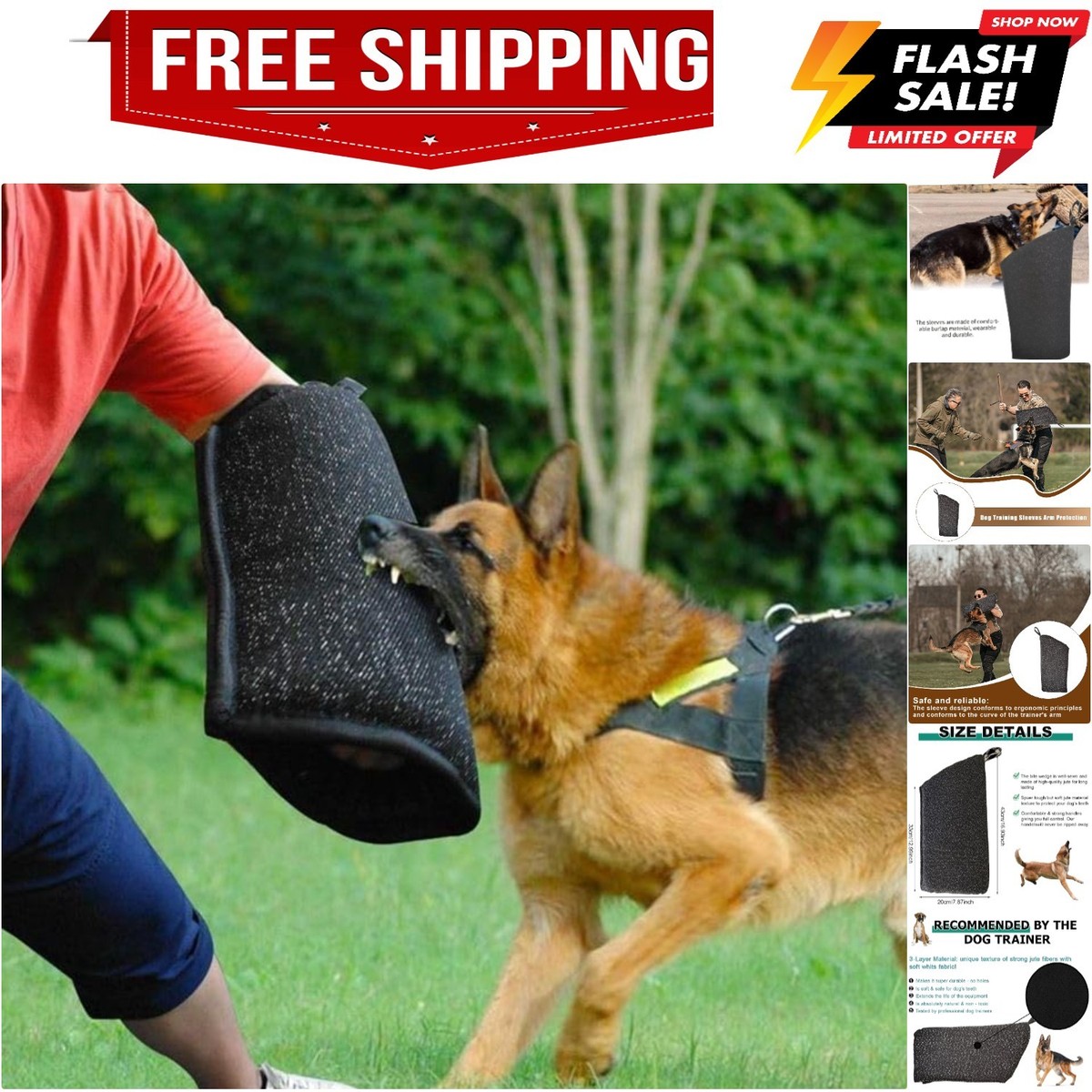 Dog Bite Sleeve, Dog Training Sleeves Arm Protection for Training