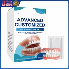 Full Denture Set for Men and Women Upper Lower Denture False Teeth