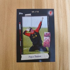 Pepe Reina 2025-26 Topps Focus Liverpool Snapshot Base Black /10 Legend