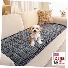 Couch Cover for Dogs Washable, Non Slip Couch Covers 27.6" x 70.9" Dark Grey
