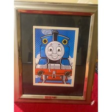 Framed print of 'Thomas the Tank Engine Front View' by artbyjames