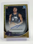 JOHN TONJE 2025-26 BOWMAN CHROME GOLD SHIMMER ROOKIE AUTO /50 #BCA-JE JAZZ Q2045