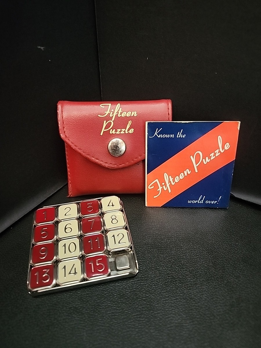 ἒὤἫのりものパズル なりきりὔὪῒ Vintage 1950s Fifteen Puzzle W/Original Case | eBay