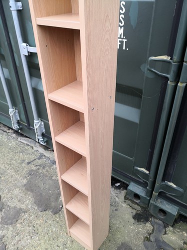 Tall Narrow Tower 8 Shelving Bookcase CD/DVD Rack - storage 19cmx16cmx180cm High - Bild 2 von 5