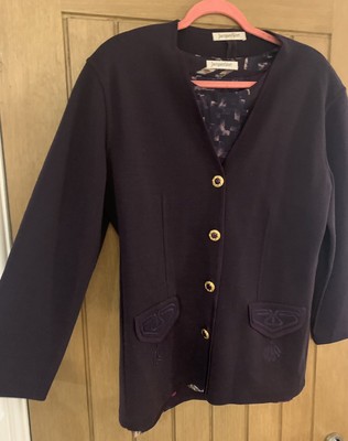 purple boyfriend cardigan