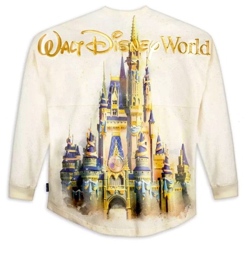 NUEVO CON ETIQUETAS Walt Disney World 50 Aniversario Castillo de Cenicienta Espíritu Camiseta Camisa L - Imagen 1 de 5