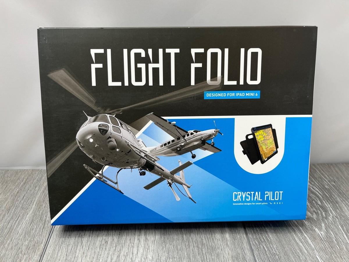 Crystal Pilot Flight Folio Kneeboard Fit/For iPad Mini 6 with