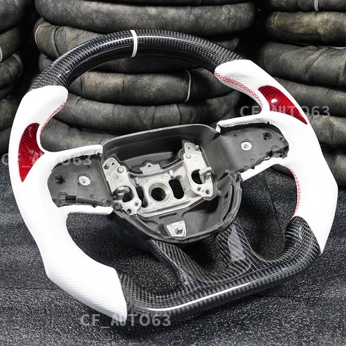 Volante deportivo de fibra de carbono para 15+ Dodge Challenger Charger SRT Hellcat - Imagen 4 de 11