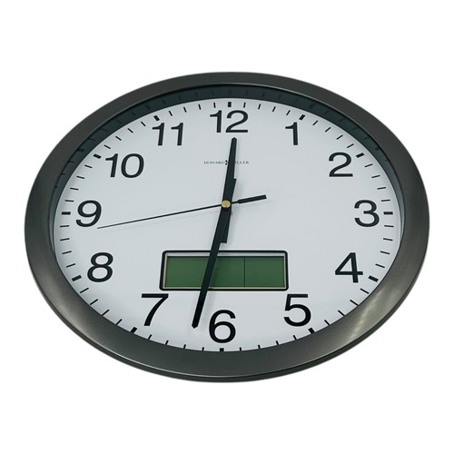 Howard Miller Wall Clock 14" Diameter Chronicle Metallic Gray, 625-195 *Read* - Imagen 2 de 9
