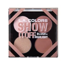 L.A. COLORS Show It Off & Shape It Up Palette – Blush & Highlight CFP637