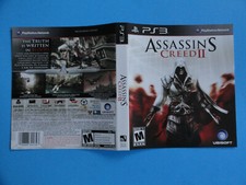 PLAYSTATION 3 ASSASSIN'S CREED II - ORIGINAL COVER ART  NO GAME OR CASE 